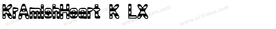 KrAmishHeart-K0LX字体转换