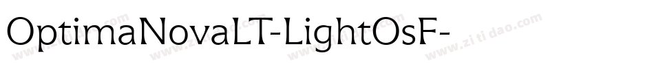 OptimaNovaLT-LightOsF字体转换