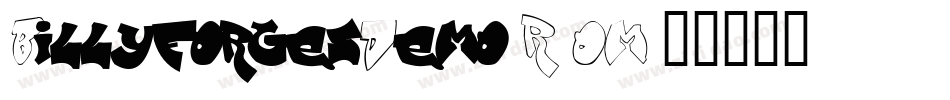 BillyforgesDemo-R7OM字体转换