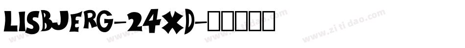 Lisbjerg-24Xd字体转换