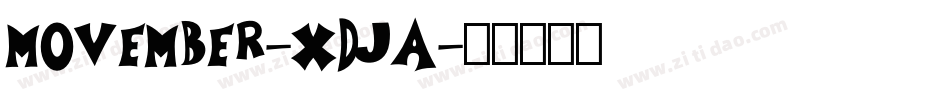 Movember-XdJa字体转换