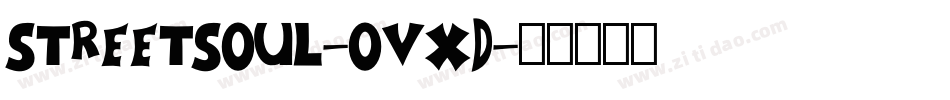 StreetSoul-ovXd字体转换