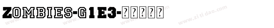 Zombies-g1E3字体转换