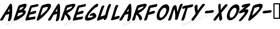 AbedaRegularFonty-X03d字体转换