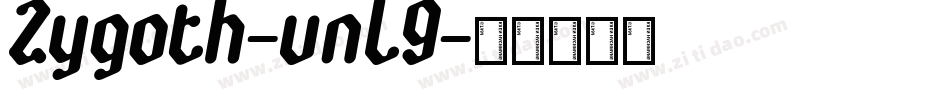 Zygoth-vnL9字体转换