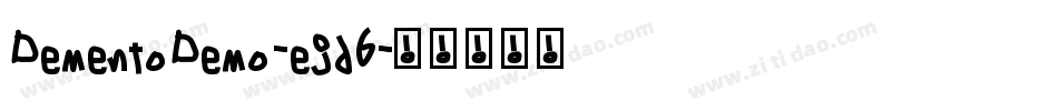 DementoDemo-ejd6字体转换