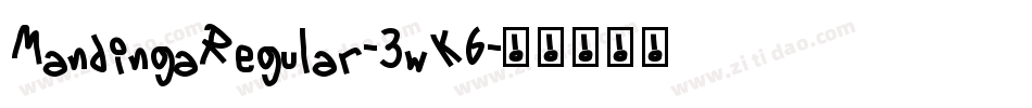 MandingaRegular-3wK6字体转换
