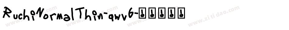 RuchiNormalThin-qwv6字体转换