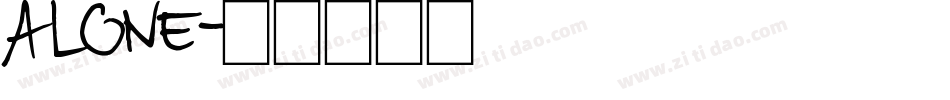 ALONE字体转换