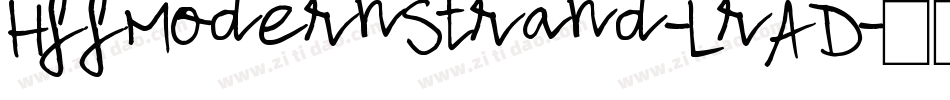 HffModernStrand-LrAD字体转换