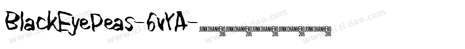 BlackEyePeas-6vYA字体转换