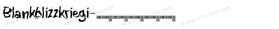 Blankblizzkriegi字体转换