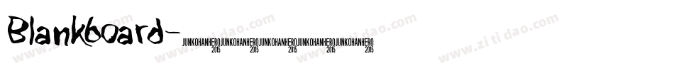 Blankboard字体转换