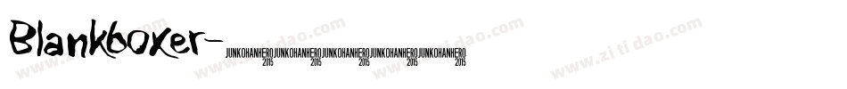 Blankboxer字体转换