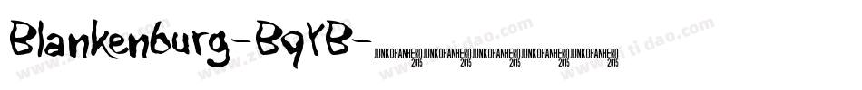 Blankenburg-BqYB字体转换