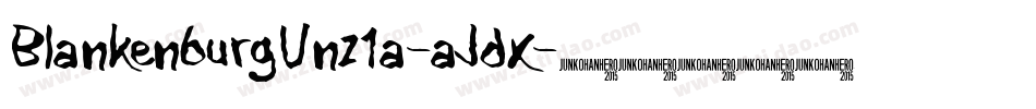 BlankenburgUnz1a-aJdx字体转换