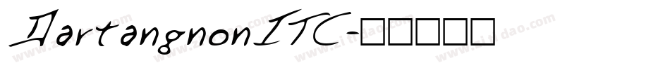 DartangnonITC字体转换