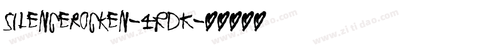 SilenceRocken-4rDK字体转换