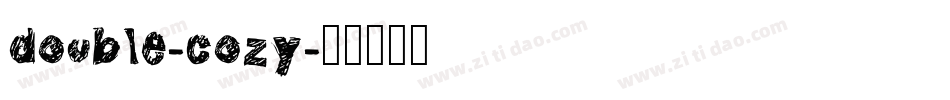 double-cozy字体转换