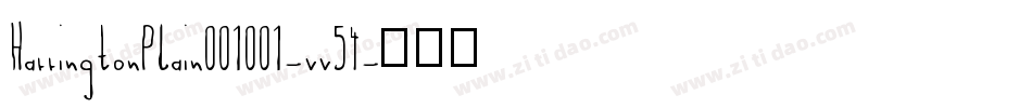 HarringtonPlain001001-vv54字体转换
