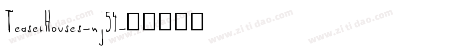 TeaserHouses-nj54字体转换