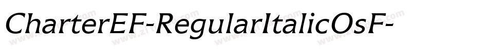 CharterEF-RegularItalicOsF字体转换