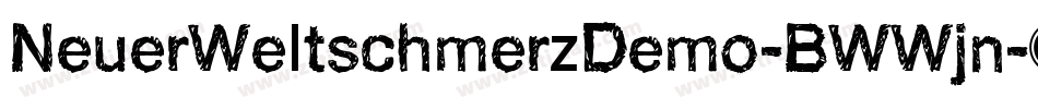 NeuerWeltschmerzDemo-BWWjn字体转换