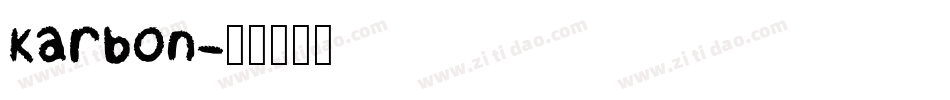 Karbon字体转换