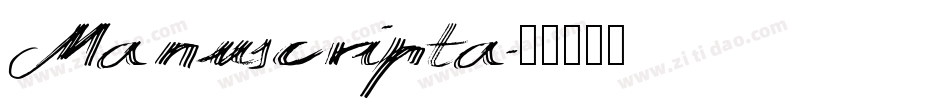 Manuscripta字体转换