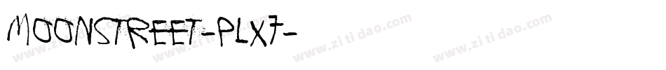 Moonstreet-PLx7字体转换