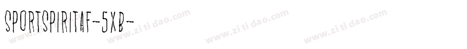 SportSpiritAf-5XB字体转换