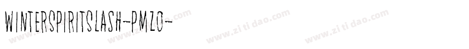 WinterSpiritSlash-pmZO字体转换