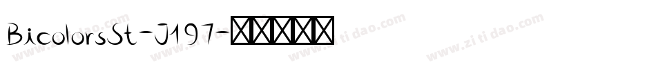 BicolorsSt-J197字体转换