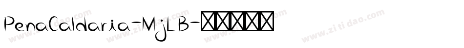 PenaCaldaria-MjLB字体转换