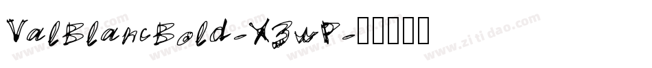 ValBlancBold-X3wP字体转换