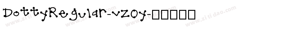 DottyRegular-vZOy字体转换