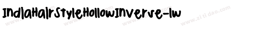 IndiaHairStyleHollowInverse-lwp0字体转换
