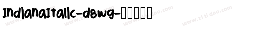 IndianaItalic-d8wg字体转换