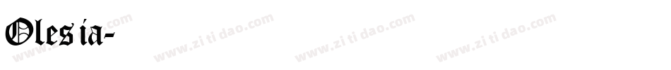 Olesia字体转换