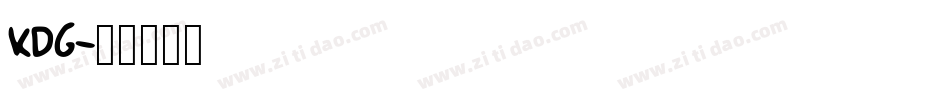 KDG字体转换