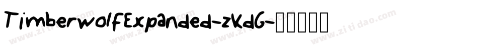 TimberwolfExpanded-zKdG字体转换