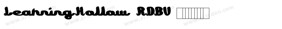LearningHollow-RDBV字体转换
