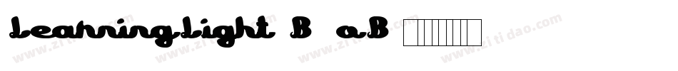 LearningLight-B6oB字体转换