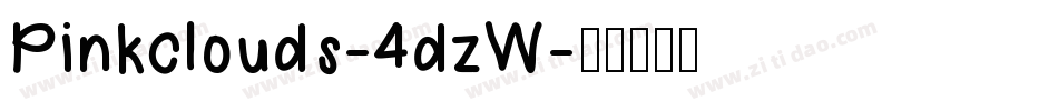Pinkclouds-4dzW字体转换