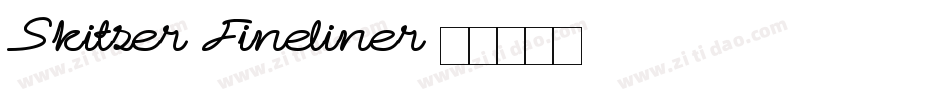 Skitser-Fineliner字体转换