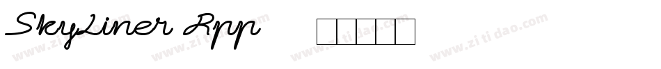 SkyLiner-Rpp76字体转换