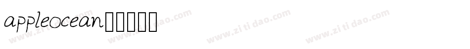 appleocean字体转换