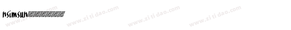 nsimsun字体转换