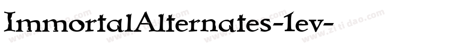 ImmortalAlternates-1ev字体转换