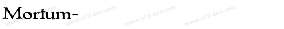 Mortum字体转换